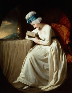 Serena leest, 1780-85 door George Romney